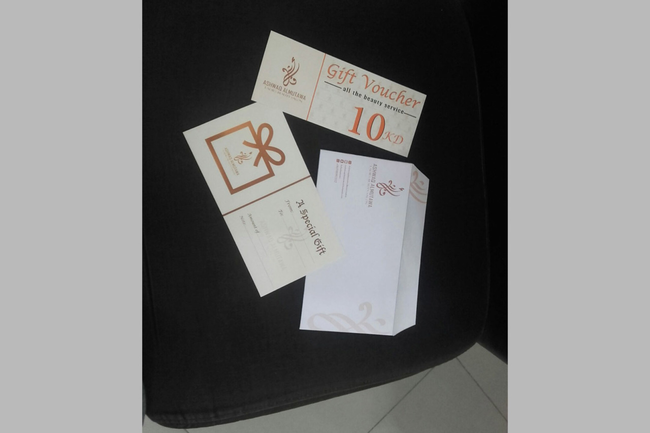 Gift voucher printed by Inkservice